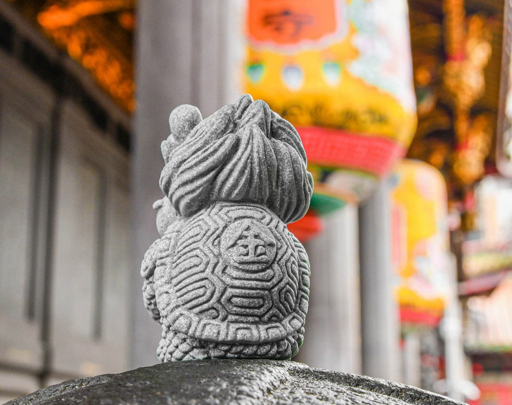 Expo Dragon Tortoise Stone Figurine