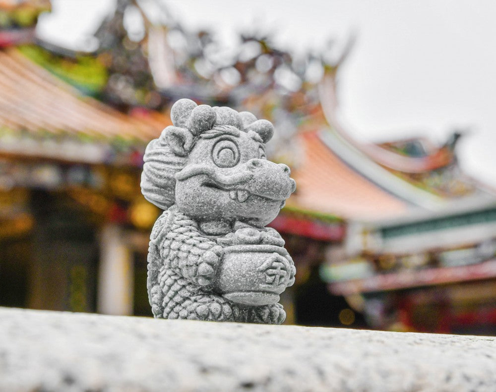 Expo Dragon Tortoise Stone Figurine