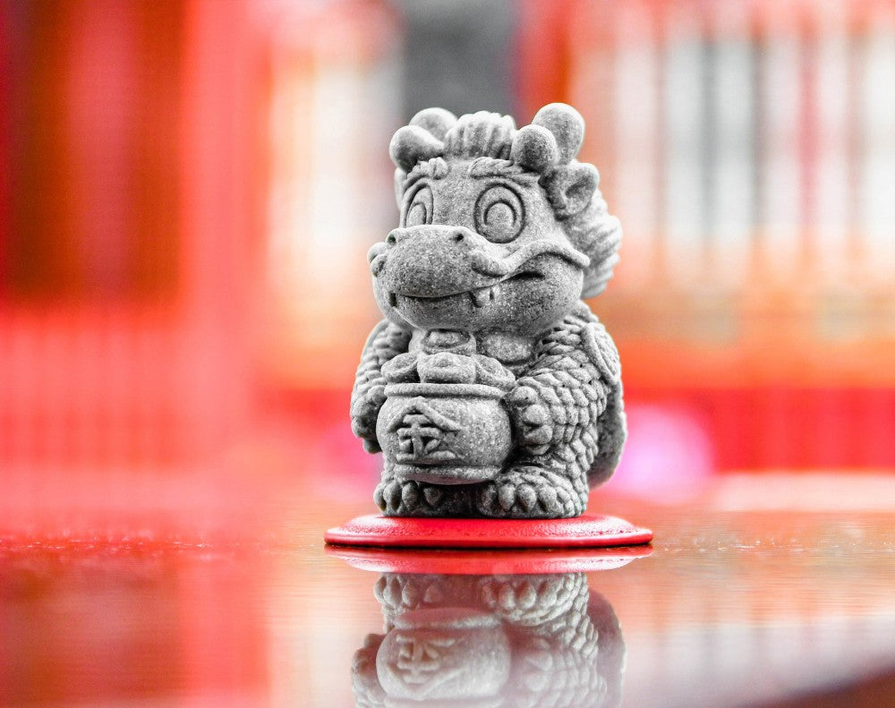 Expo Dragon Tortoise Stone Figurine