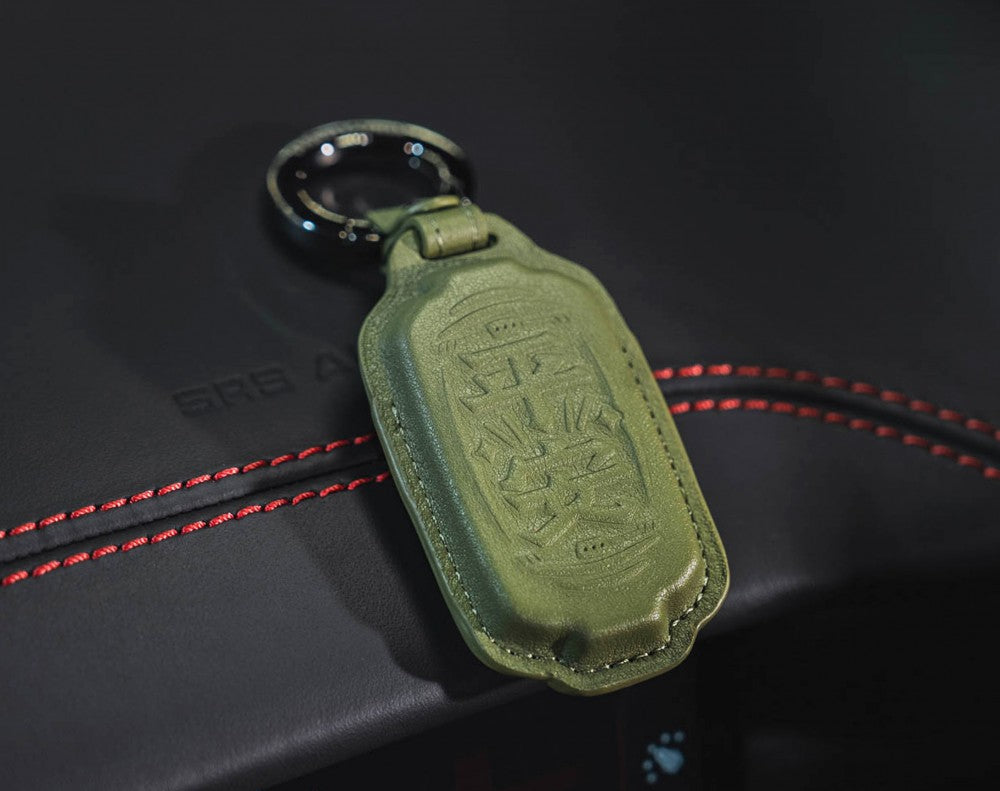 Ping 'An Leather Keychain & Hanging Tag