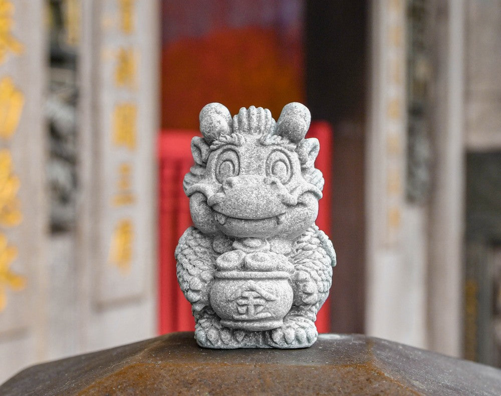 Expo Dragon Tortoise Stone Figurine