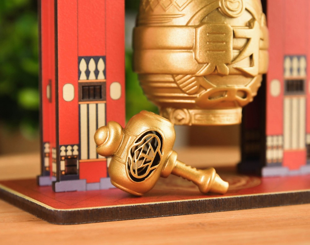 Prosperity Bell and Hammer Tabletop Figurine: Attract Wealth and Good Fortune