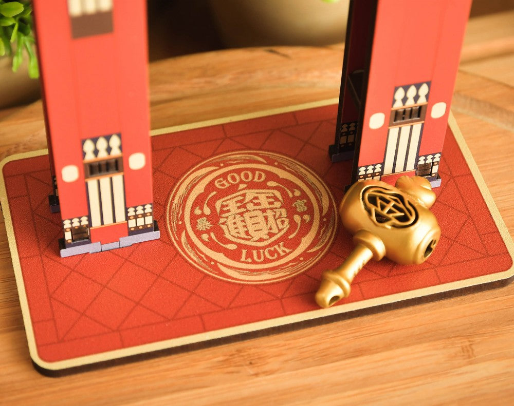 Prosperity Bell and Hammer Tabletop Figurine: Attract Wealth and Good Fortune