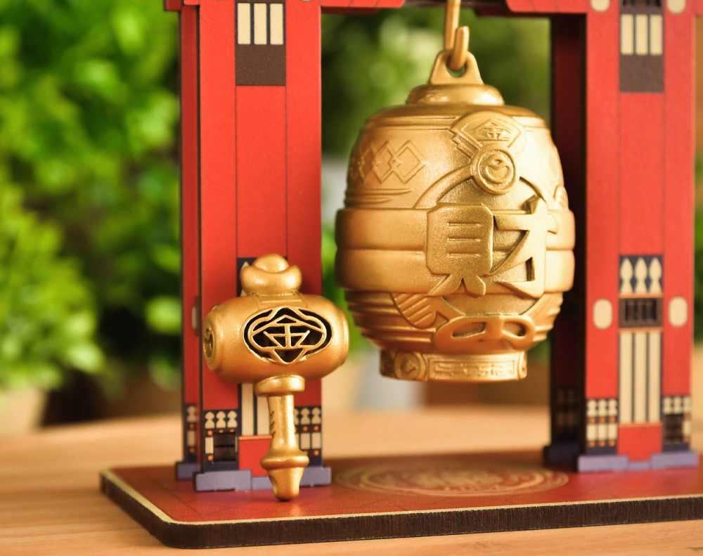 Prosperity Bell and Hammer Tabletop Figurine: Attract Wealth and Good Fortune