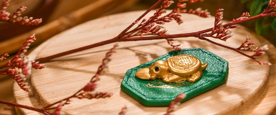 Blessed Health Tortoise Amulet Keepsake - 2025 Green Edition