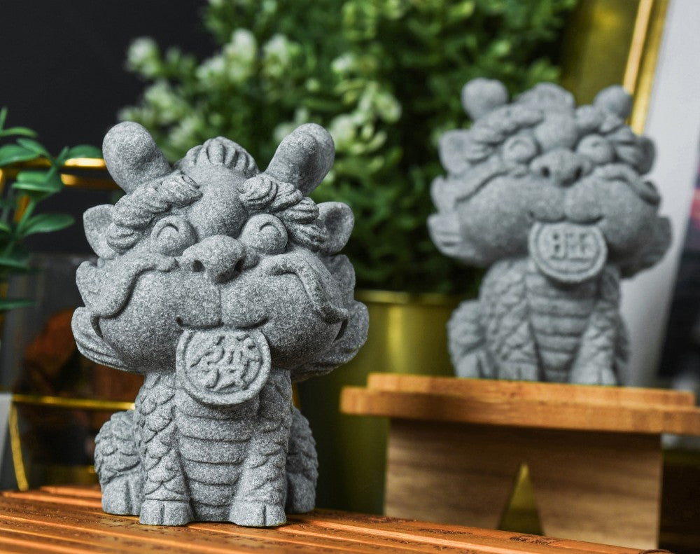 WongFa Miniature Qilin Stone Figurines