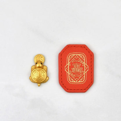 Golden Turtle Fortune Charm Keepsake - 2025 Edition